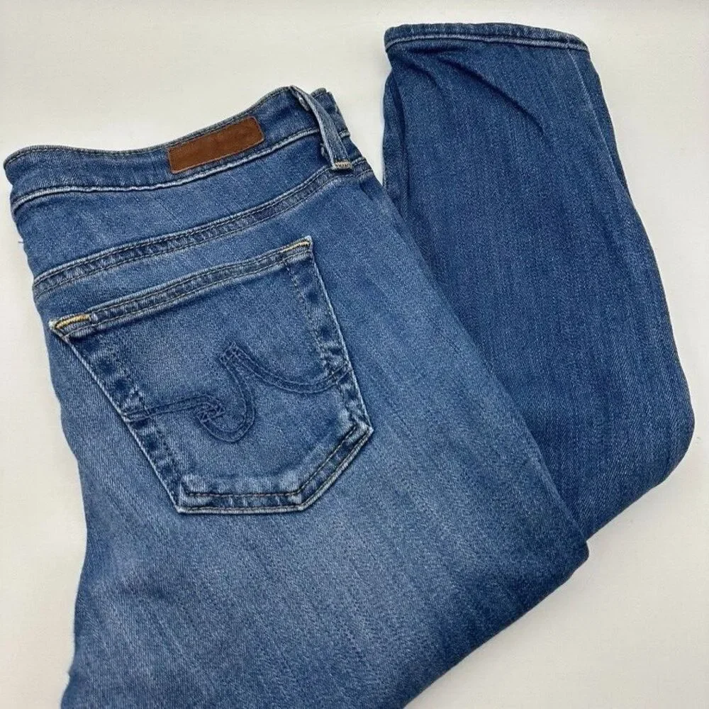 AG‎ Adriano Goldschmied The Legging Super Skinny Jeans Womens 28R Blue Mid Rise